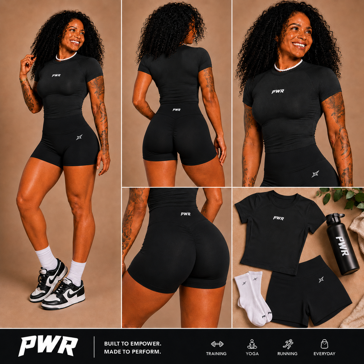 PWR Sculpt Short Set – Black
