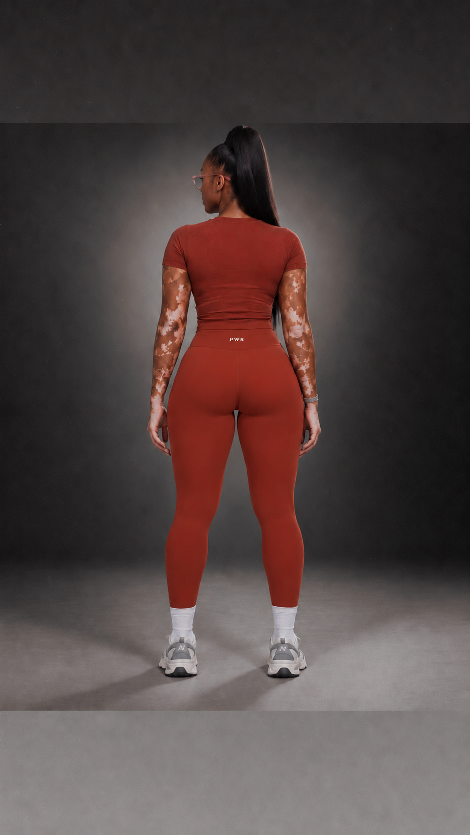 PWR Sculpt Booty-Lift leggings Set - Caramel copper