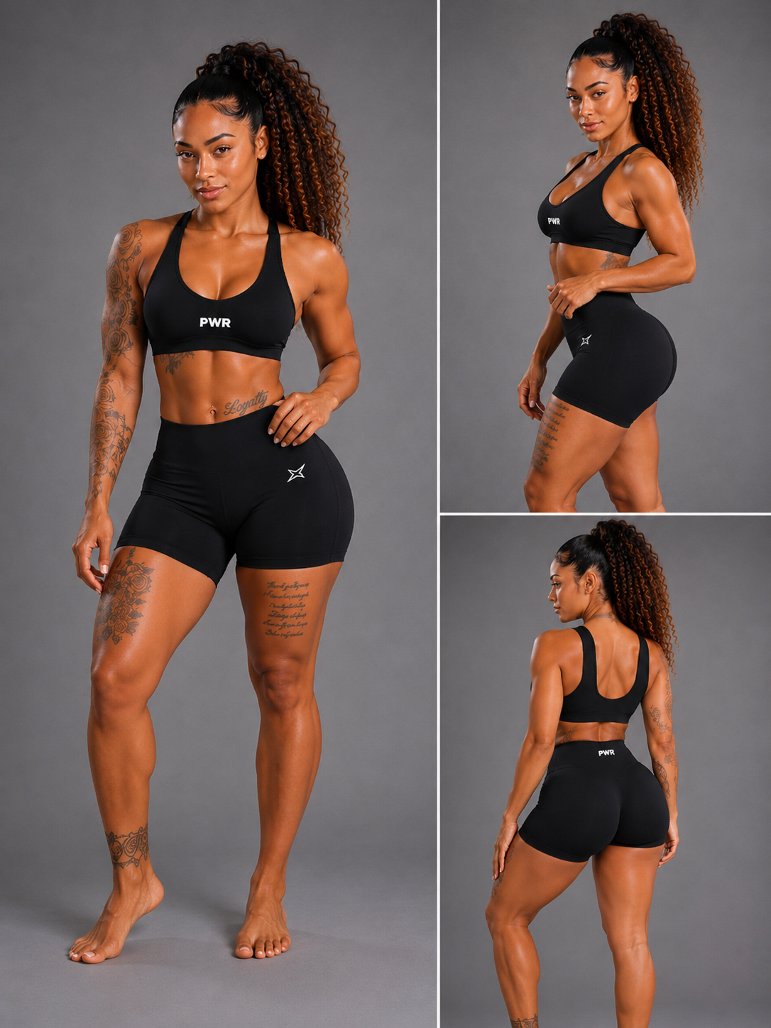 PWR Women’s Performance Short Set Black