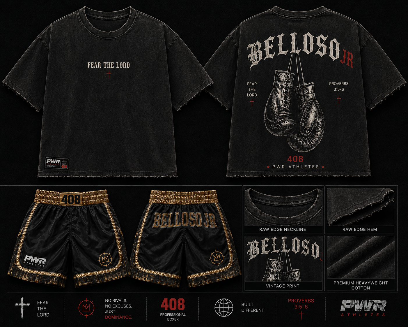 PWR x Belloso Jr. “Fear The Lord” Vintage Tee